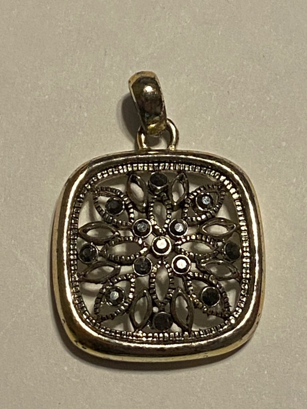 Costume Hematite Pendant #7627